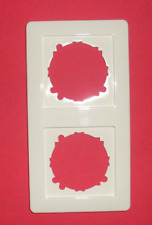 Siemens delta plus 2-fach  Rahmen 5TG2 552 titanweiß 80mmx151mm