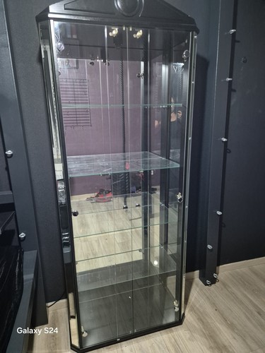 Schwarze glasvitrine vitrine - schwarze,