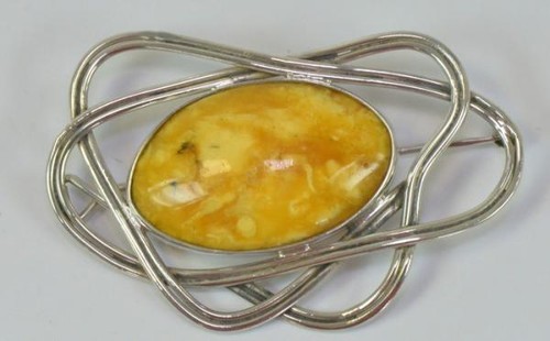 Bernsteinbrosche brosche mit - bernsteinbrosche,