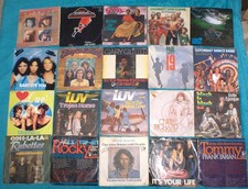 kleine 7" Single Schallplatten Sammlung Rock/Pop/Schlager 40 Stück Haushalts...