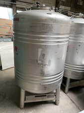 Gebrauchter Edelstahl Transportbehälter / Druckbehälter – 1000 L – V2A (1.4301 /