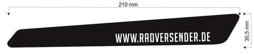 Aufkleber radversender - aufkleber, radversender.de