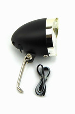 Fahrrad Scheinwerfer Lampe UN-4938 Retro Look schwarz 1 LED 40 Lux Standlicht