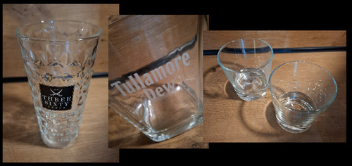 Whiskygläser und vodkaglas - und,