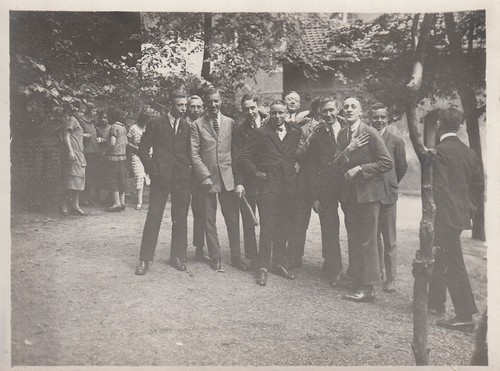 Vintage foto studenten - foto,