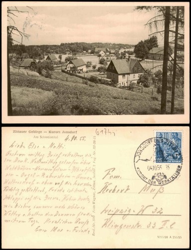 Ansichtskarte jonsdorf - ansichtskarte,