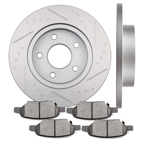 Rear brake rotors - rotors, pads