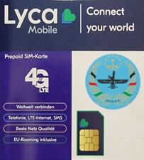 10,00€Guthaben + Lyca-Mobile Prepaid Simkarte + 4G Triple Sim ✔ Ausland ✔Günstig