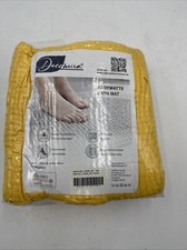 2er Set Decomira Badematte rutschfest 50x80cm Gelb Vorleger Dusche Badezimmer