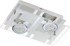 2Fl. Deckenleuchte in Chrom