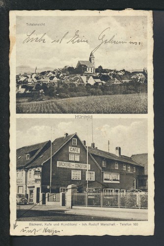 Ansichtskarte hünfeld - ansichtskarte, lk