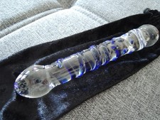 Glas Objekt, Clear mit blauen