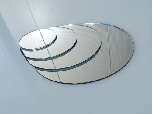 Spiegel rund silber 500mm - Ø,