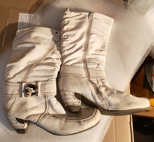 Damen stiefel weiß größe - -,