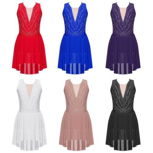 Mädchen tanzkleid mesh - mädchen,