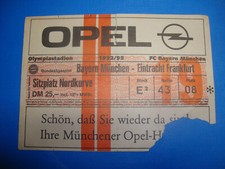 92/93 Ticket FC Bayern