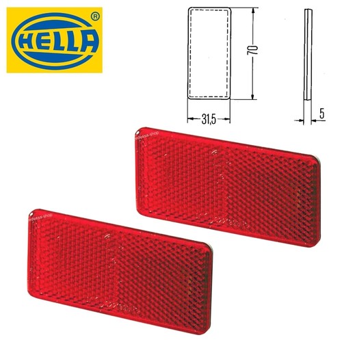 Rückstrahler rechteckig - 2x,