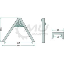 Gerätedreieck Anbaudreieck