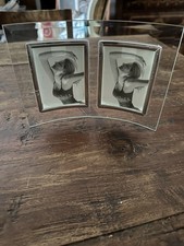 Bilderrahmen Glas gebogen Standrahmen 16x18 (Foto 8x12)