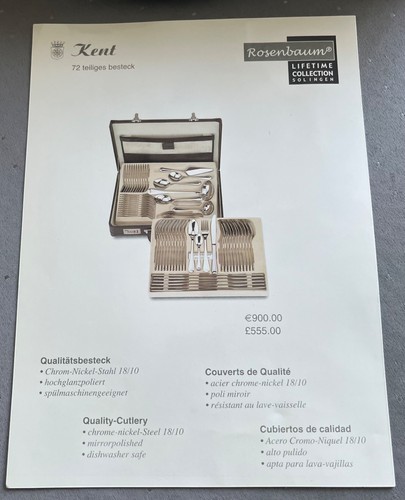 Teiliges besteck kent von - 72,