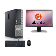 DELL/HP Core i3 i5 Ubuntu Linux Desktop 8GB RAM 1TB HDD SSD TFT LCD PC SET