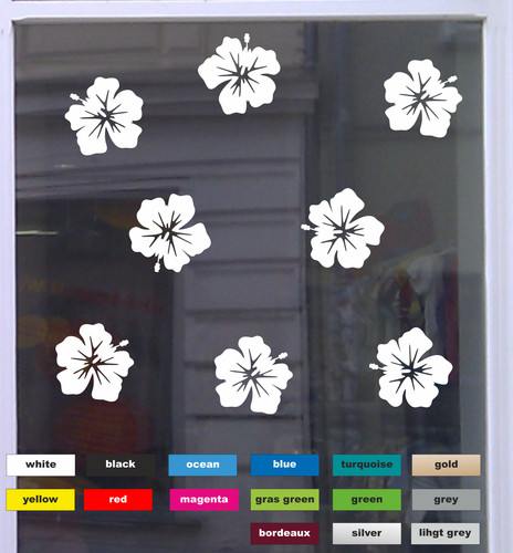 Tlg blume hibiskus - 8-tlg.,