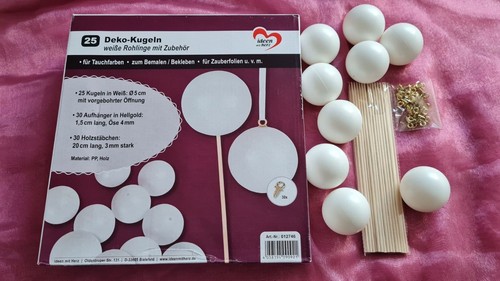 Deko kugeln 5cm rohlinge - 5cm,