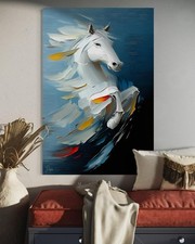 Pferde Leinwand Bild Abstrakt