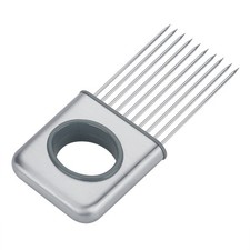 Zwiebelhalter Edelstahl Zwiebelhalter Obst Gemüse Fleisch Cutter Slicer Peeler