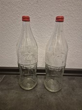 2x Coca Cola Glasflasche 1 Liter Coke Sammeln Retro Spanien 1L Flasche