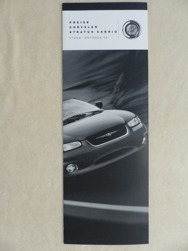 Chrysler stratus cabrio - chrysler,