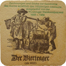 ALTER BIERDECKEL Plochinger