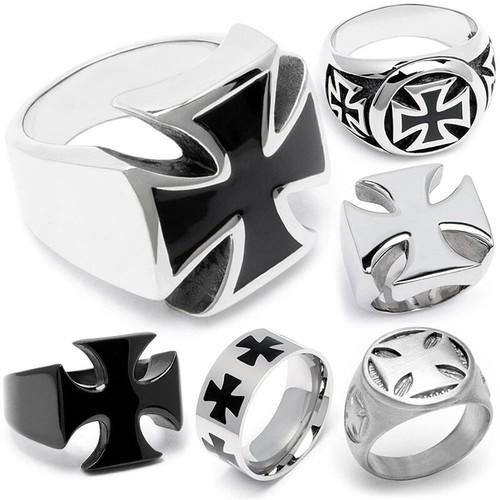 Massiv edelstahl biker - edelstahl, ring