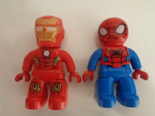 Duplo spider man iron - man,