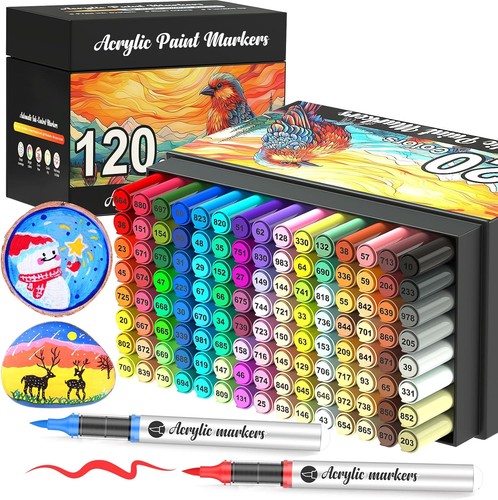120 acrylstifte set - set, für