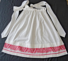 Dirndlschürze Vorbindeschürze mittellang weiß Dirndl Schürze Baumwolle