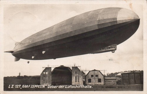 127 graf zeppelin über - ak,