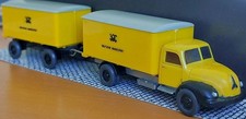 Wiking 550 Magirus 4500U Sirius Post LKW mit Anhänger Deutsche Bundespost