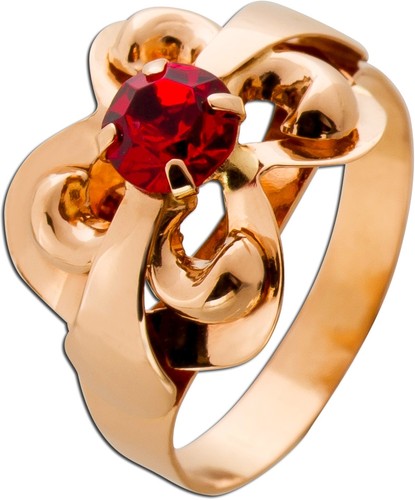 Zirkonia ring rosegold - zirkonia,