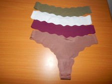 4x Panty Slip L Tanga String  Thong nahtlos unsichtbar sexy Weihnachtsgeschenk