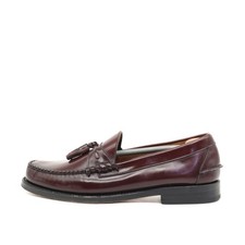 Johnston & Murphy Herren tassel loafer slipper weinrot leder  klassik EU 43,5
