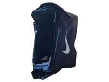 Nike Sporttasche Herren Blau Polyester Groß Logo-Print Reisetasche