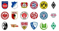 Bundesliga Pin Set Saison 2025-2026 - 18 Pins aller Bundesliga Clubs im Set