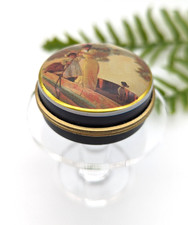 Pillendose Blechdose Frau mit