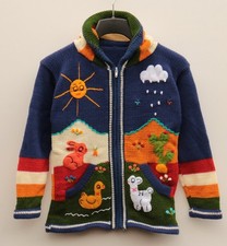 Kinder strickjacke dunkelblau - strickjacke,
