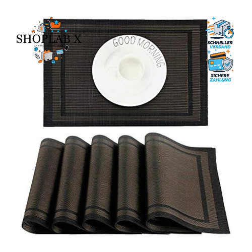 Tischset abwischbar 6er set - tischset,