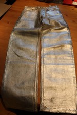 Lackhose Pvc Hose silber von Zara  Gr 40 / L  #4