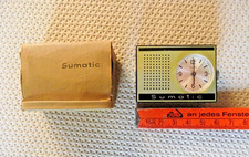 DDR Uhr RUHLA Sumatic Wecker mit Etui, DEFEKT...?!