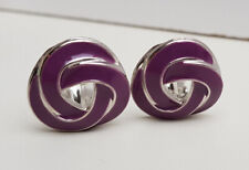 1 Paar Ohrringe Clips 2 cm silberfarben geflochten Farbwahl O 21/O23