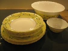 Essgeschirr, Arcopal, 14 Teile, hübsche Blumenranke, Topzustand